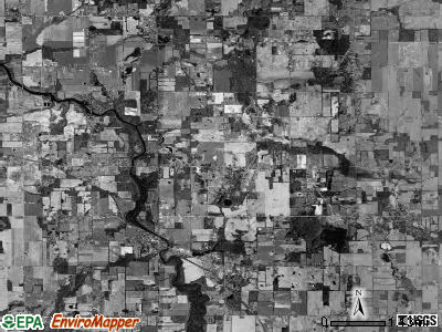Onondaga township, Michigan satellite photo by USGS