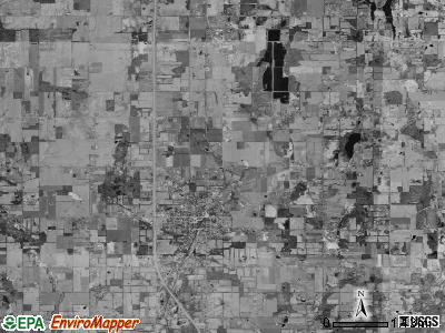 Leslie township, Michigan satellite photo by USGS