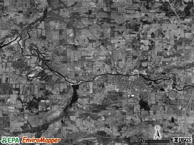 Otsego township, Michigan satellite photo by USGS