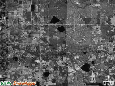 Lee township, Michigan satellite photo by USGS