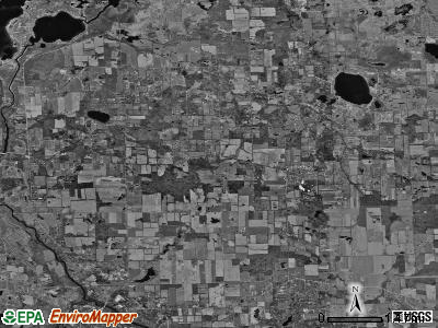 Webster township, Michigan satellite photo by USGS