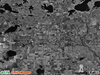 Dexter township, Michigan satellite photo by USGS