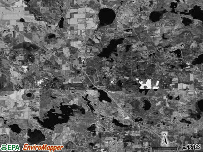 Lyndon township, Michigan satellite photo by USGS