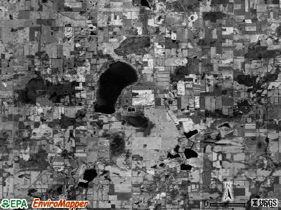 Clarence township, Michigan satellite photo by USGS