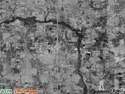 Rives township, Michigan satellite photo by USGS
