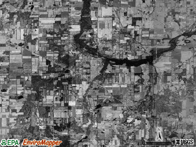 Tompkins township, Michigan satellite photo by USGS