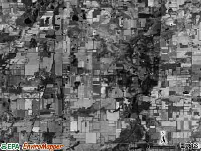Springport township, Michigan satellite photo by USGS