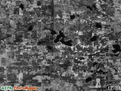 Columbia township, Michigan satellite photo by USGS
