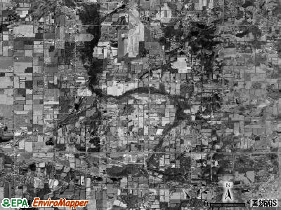Sandstone township, Michigan satellite photo by USGS