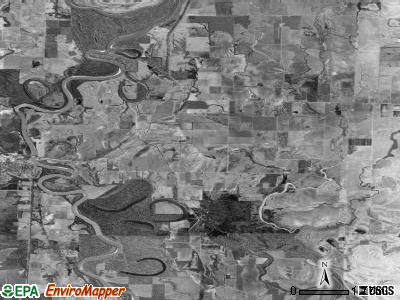 Calhoun township, Arkansas satellite photo by USGS