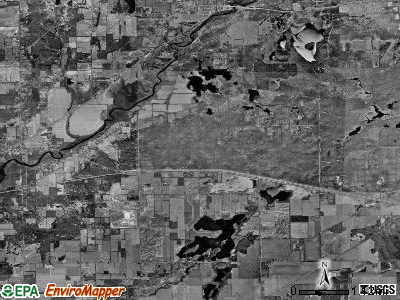 Charleston township, Michigan satellite photo by USGS
