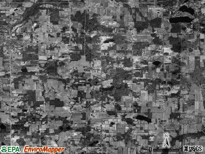Arlington township, Michigan satellite photo by USGS