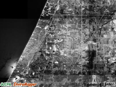 Covert township, Michigan satellite photo by USGS