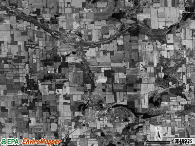 Concord township, Michigan satellite photo by USGS