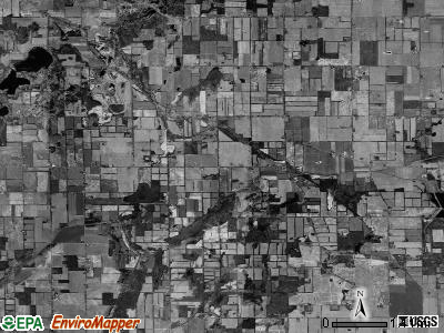 Eckford township, Michigan satellite photo by USGS