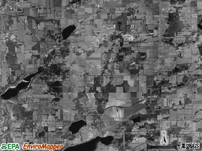 Pavilion township, Michigan satellite photo by USGS