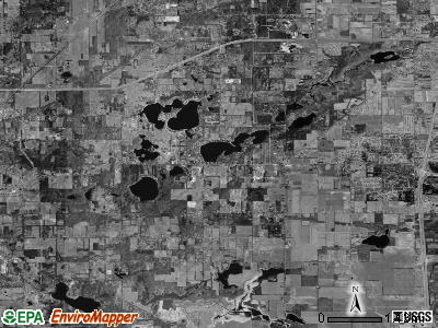 Texas township, Michigan satellite photo by USGS