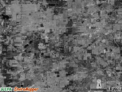 Antwerp township, Michigan satellite photo by USGS