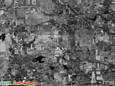 Manchester township, Michigan satellite photo by USGS