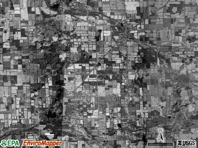 Hanover township, Michigan satellite photo by USGS