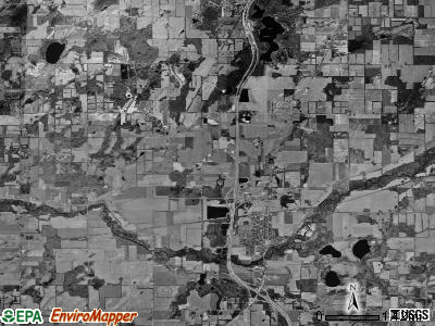 Tekonsha township, Michigan satellite photo by USGS