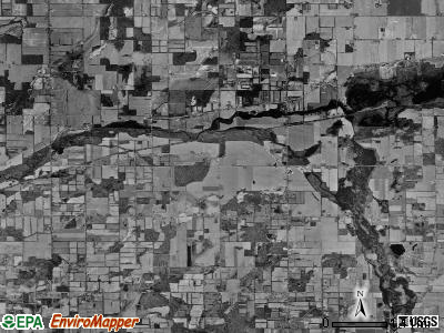 Clarendon township, Michigan satellite photo by USGS