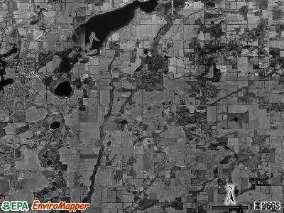 Brady township, Michigan satellite photo by USGS