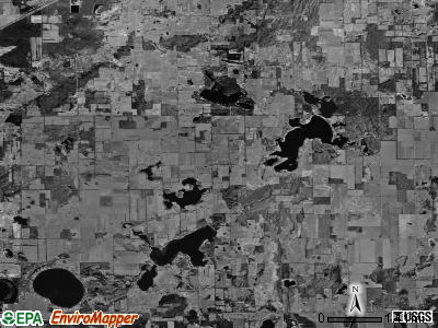 Porter township, Michigan satellite photo by USGS