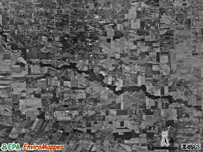 Exeter township, Michigan satellite photo by USGS