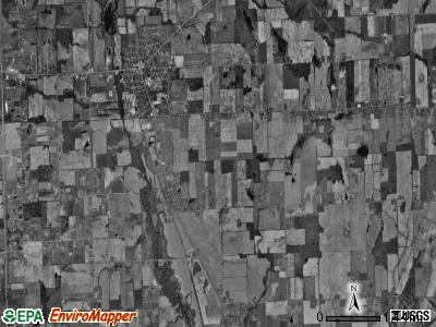 Clinton township, Michigan satellite photo by USGS