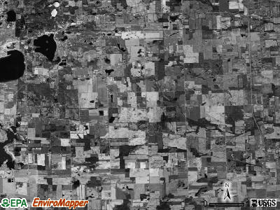Franklin township, Michigan satellite photo by USGS