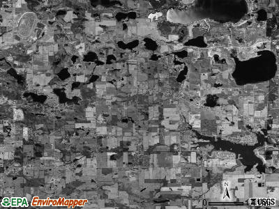 Cambridge township, Michigan satellite photo by USGS