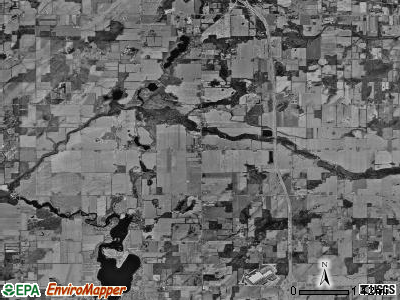 Girard township, Michigan satellite photo by USGS