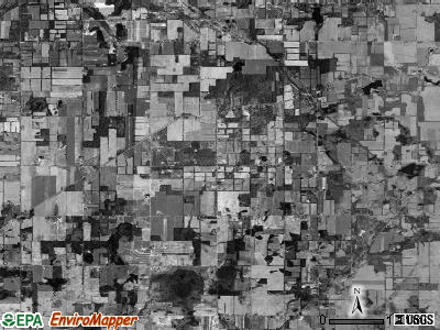 Moscow township, Michigan satellite photo by USGS
