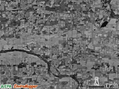 Butler township, Michigan satellite photo by USGS