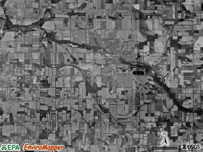 Litchfield township, Michigan satellite photo by USGS