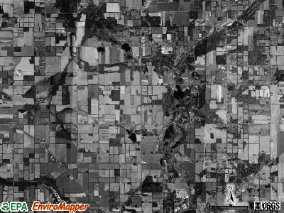Scipio township, Michigan satellite photo by USGS