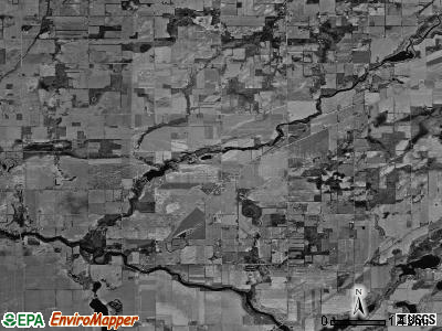 Leonidas township, Michigan satellite photo by USGS