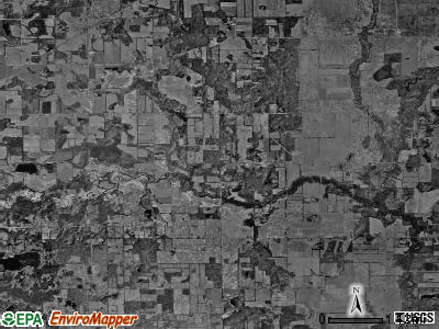 Flowerfield township, Michigan satellite photo by USGS