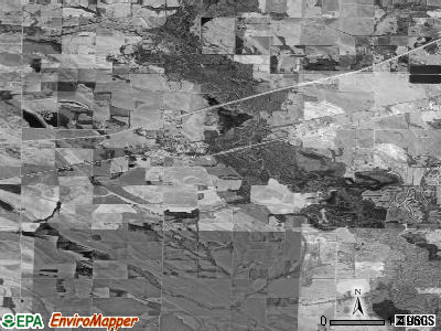 Prairie township, Arkansas satellite photo by USGS