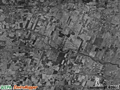 Raisinville township, Michigan satellite photo by USGS