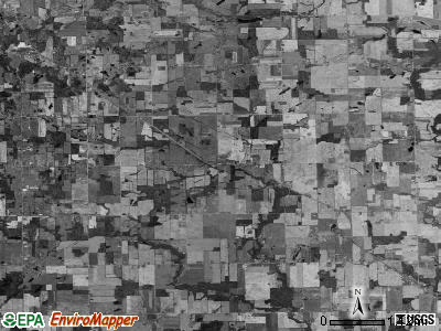 Rome township, Michigan satellite photo by USGS