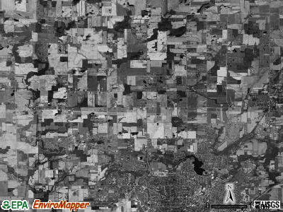 Adrian township, Michigan satellite photo by USGS