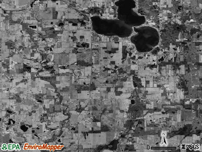 Rollin township, Michigan satellite photo by USGS