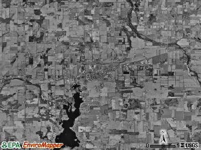 Quincy township, Michigan satellite photo by USGS