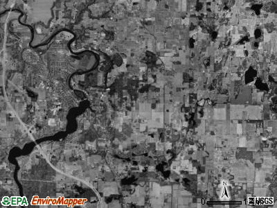 Berrien township, Michigan satellite photo by USGS