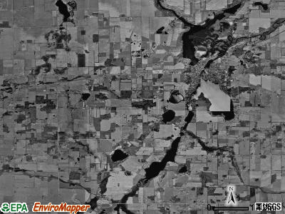 Colon township, Michigan satellite photo by USGS