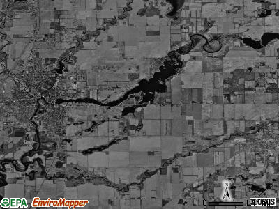 Lockport township, Michigan satellite photo by USGS