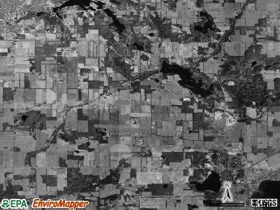 La Grange township, Michigan satellite photo by USGS