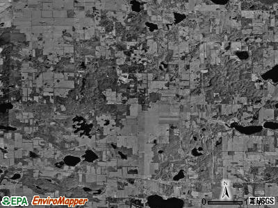 Newberg township, Michigan satellite photo by USGS